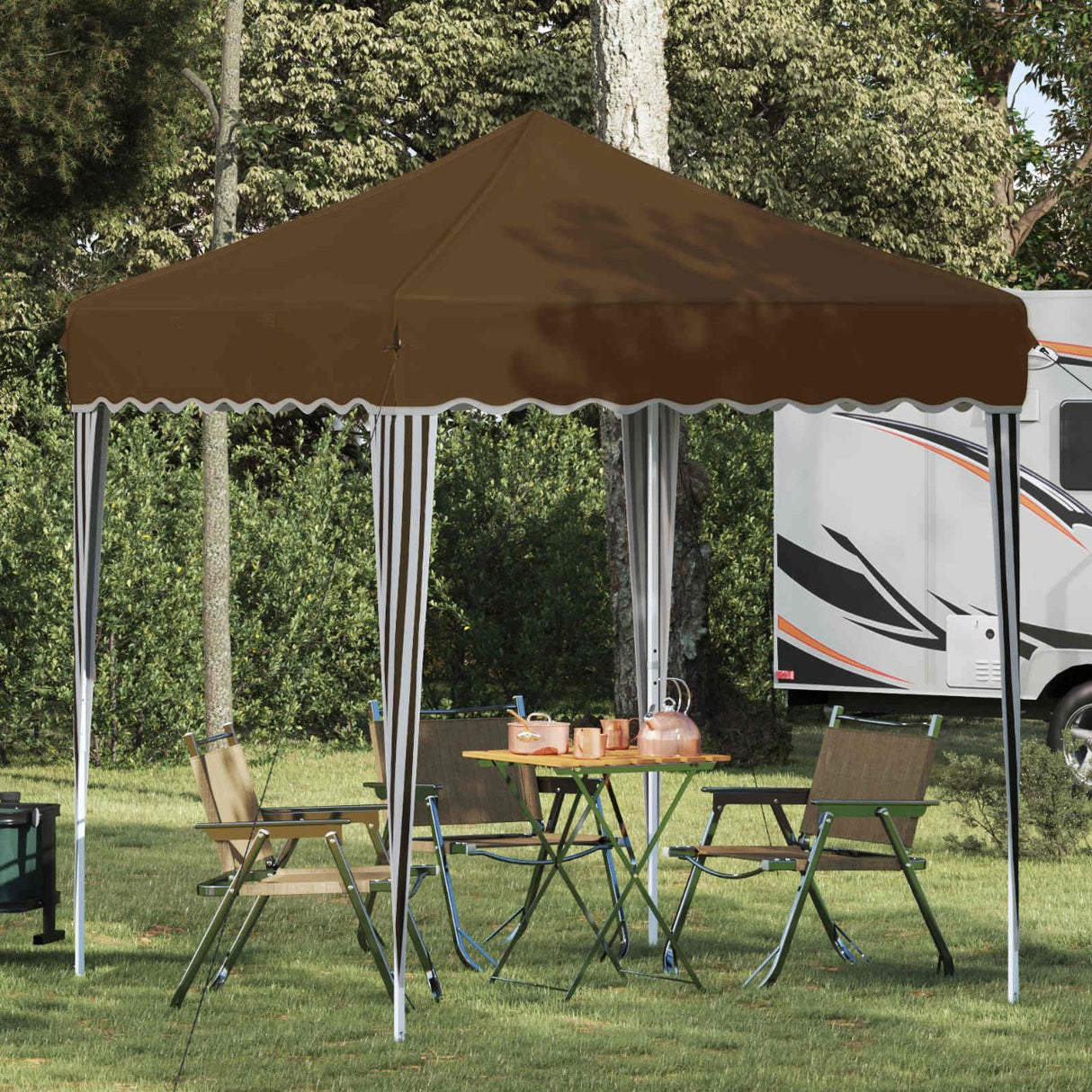 vidaXL Pop-up Feesttent Crème 195 x 195 x 245 cm Oxford Stof