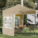 vidaXL Pop-up Feesttent Crème 195 x 195 x 245 cm Oxford Stof