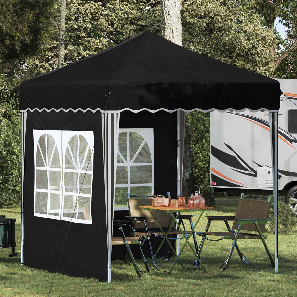 vidaXL Pop-up Feesttent Crème 195 x 195 x 245 cm Oxford Stof