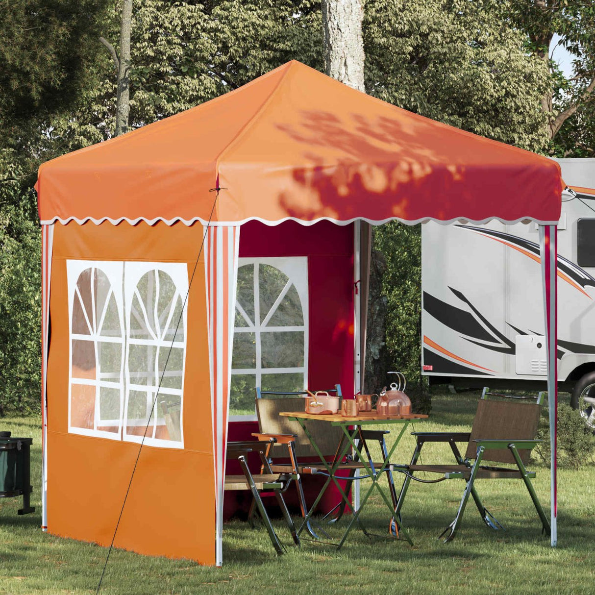 vidaXL Pop-up Feesttent Crème 195 x 195 x 245 cm Oxford Stof