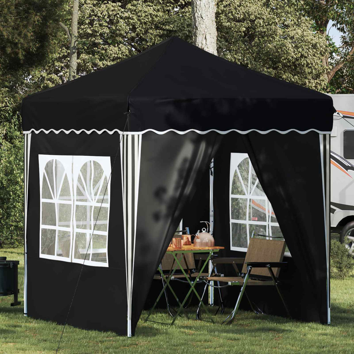 vidaXL Pop-up Feesttent Crème 195 x 195 x 245 cm Oxford Stof