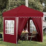 vidaXL Pop-up Feesttent Crème 195 x 195 x 245 cm Oxford Stof