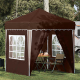 vidaXL Pop-up Feesttent Crème 195 x 195 x 245 cm Oxford Stof