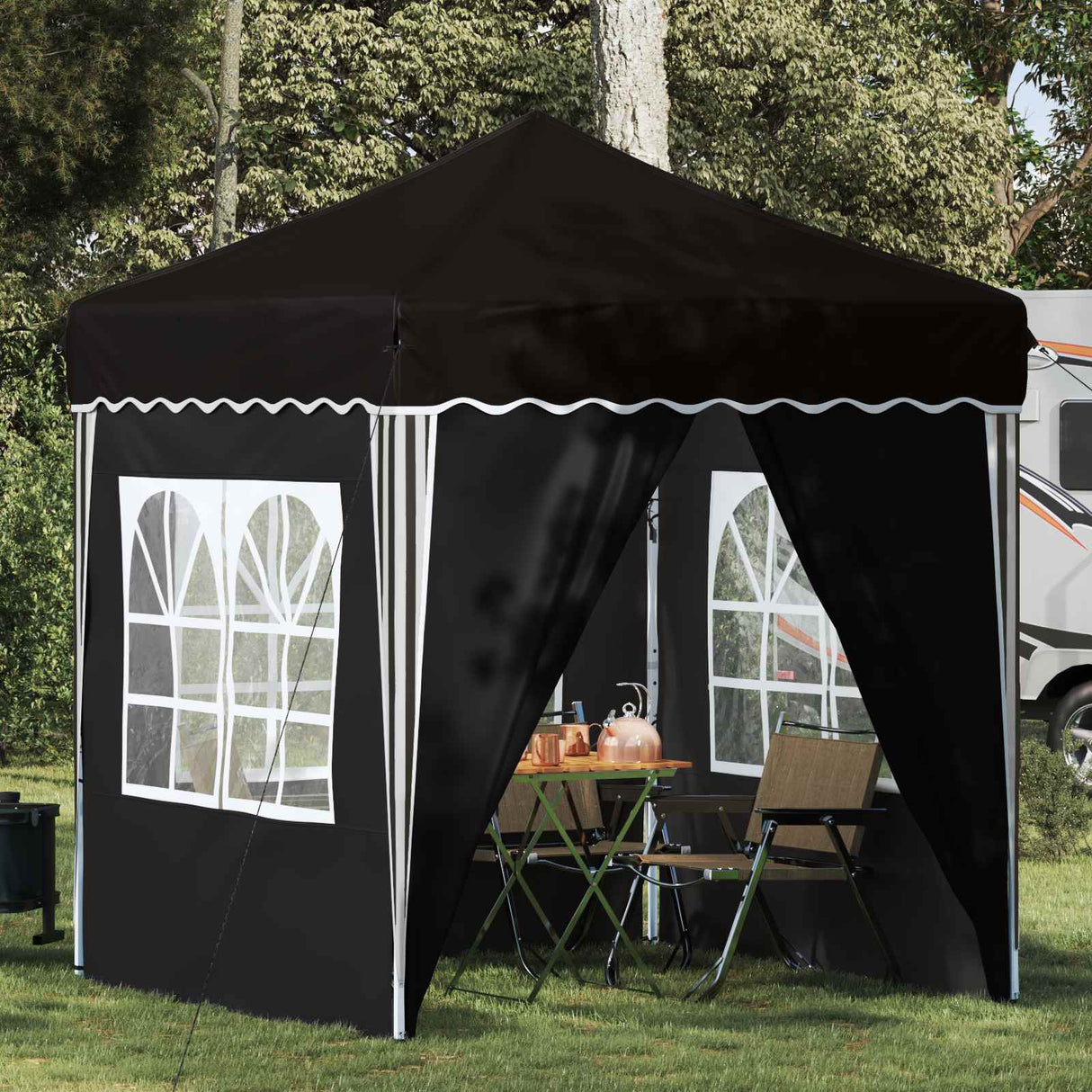 vidaXL Pop-up Feesttent Crème 195 x 195 x 245 cm Oxford Stof