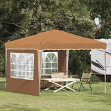 vidaXL Pop-up Feesttent Crème 288 x 288 x 245 cm Oxford Stof