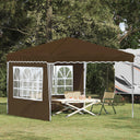 vidaXL Pop-up Feesttent Crème 288 x 288 x 245 cm Oxford Stof