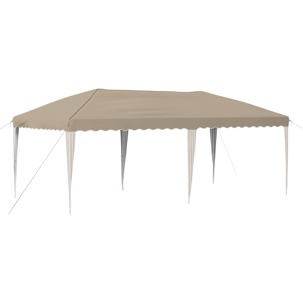vidaXL Pop-up Feesttent 575 x 290 x 245 cm Crèmekleurig