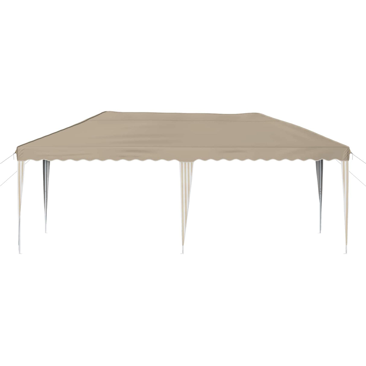 vidaXL Pop-up Feesttent 575 x 290 x 245 cm Crèmekleurig