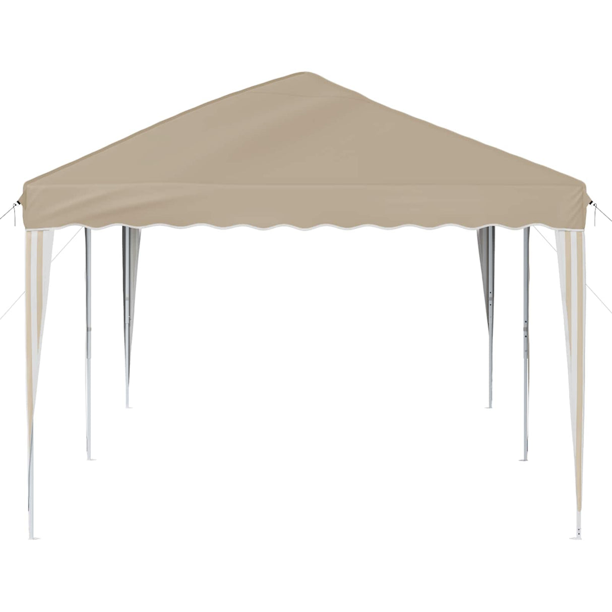 vidaXL Pop-up Feesttent 575 x 290 x 245 cm Crèmekleurig