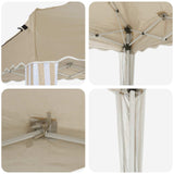 vidaXL Pop-up Feesttent 575 x 290 x 245 cm Crèmekleurig