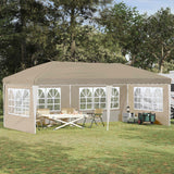 vidaXL Pop-up Feesttent 575 x 290 x 245 cm Crèmekleurig