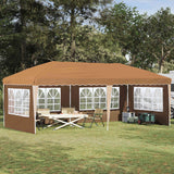 vidaXL Pop-up Feesttent 575 x 290 x 245 cm Crèmekleurig