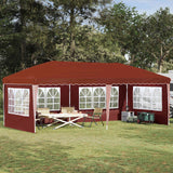 vidaXL Pop-up Feesttent 575 x 290 x 245 cm Crèmekleurig