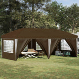 vidaXL Pop-up Feesttent 575 x 290 x 245 cm Crèmekleurig