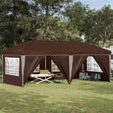 vidaXL Pop-up Feesttent 575 x 290 x 245 cm Crèmekleurig