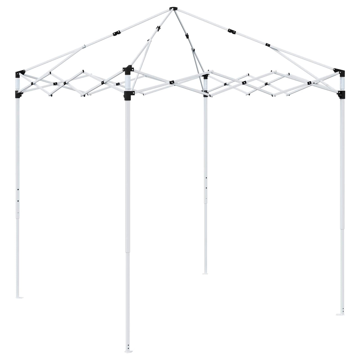 vidaXL Pop-up Feesttent 194 x 194 x 245 cm Crèmekleurig