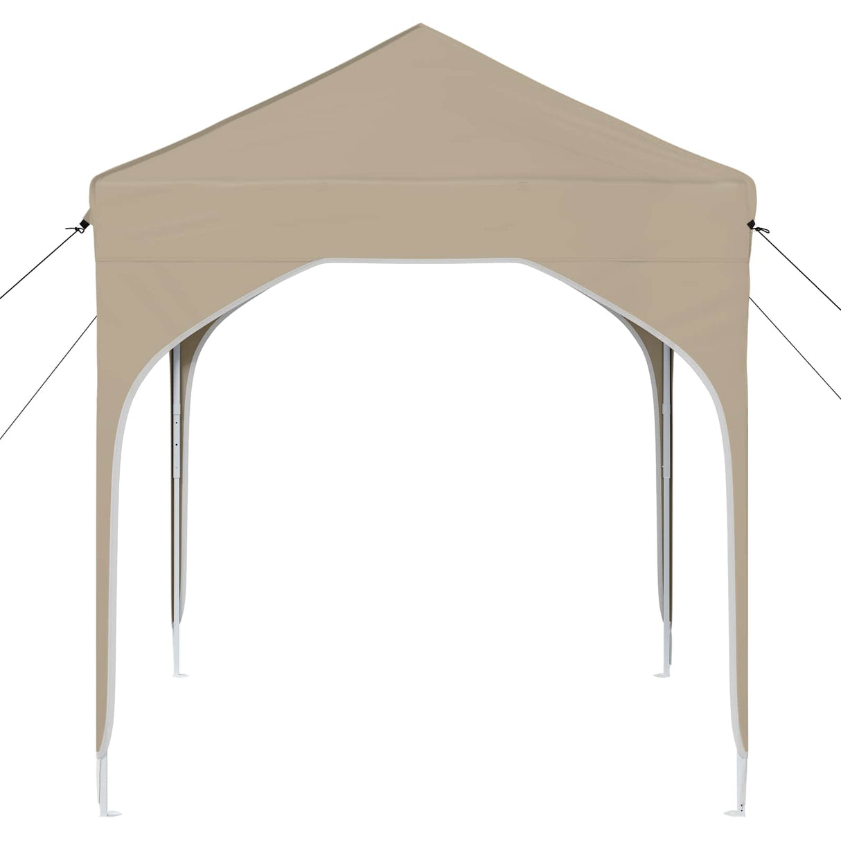 vidaXL Pop-up Feesttent 194 x 194 x 245 cm Crèmekleurig