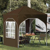 vidaXL Pop-up Feesttent 194 x 194 x 245 cm Crèmekleurig