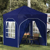 vidaXL Pop-up Feesttent 194 x 194 x 245 cm Crèmekleurig