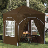 vidaXL Pop-up Feesttent 194 x 194 x 245 cm Crèmekleurig