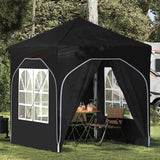 vidaXL Pop-up Feesttent 194 x 194 x 245 cm Crèmekleurig
