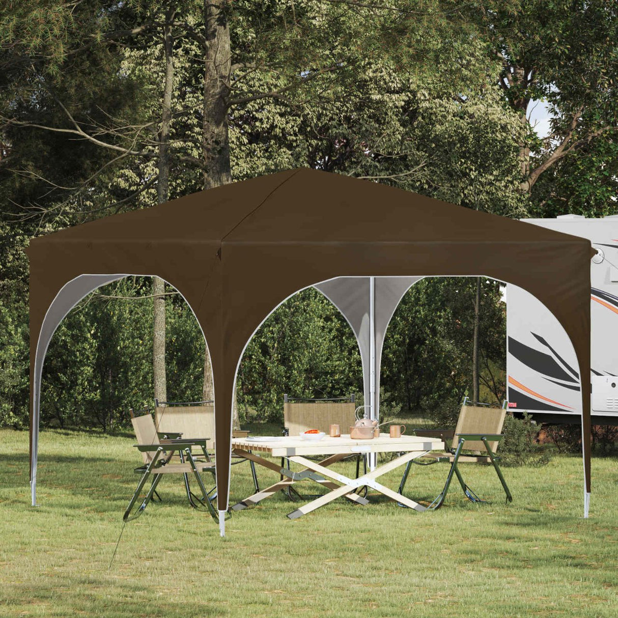 vidaXL Pop-up Party Tent 290 x 290 x 245 cm Cream