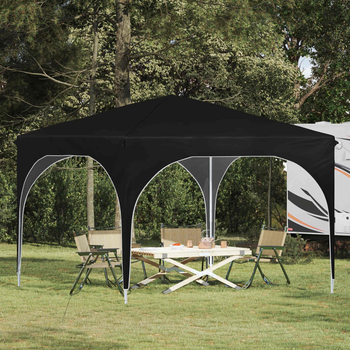 vidaXL Pop-up Party Tent 290 x 290 x 245 cm Cream