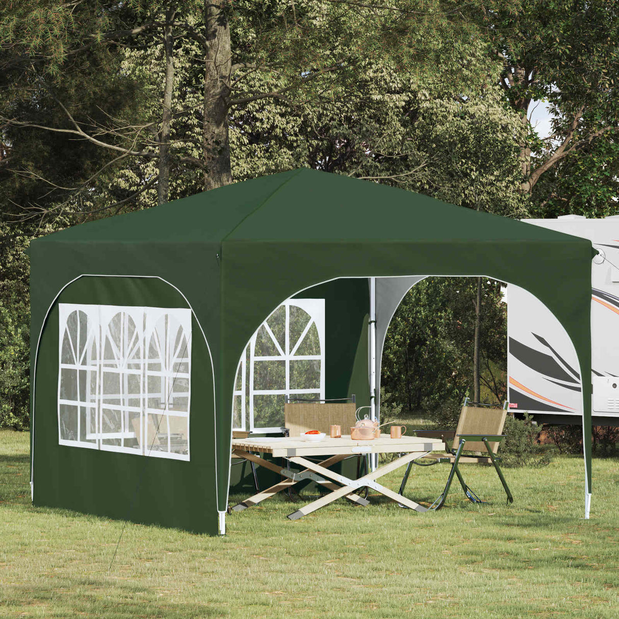 vidaXL Pop-up Party Tent 290 x 290 x 245 cm Cream