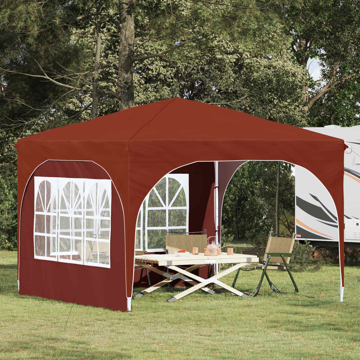 vidaXL Pop-up Party Tent 290 x 290 x 245 cm Cream