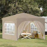 vidaXL Pop-up Party Tent 290 x 290 x 245 cm Cream