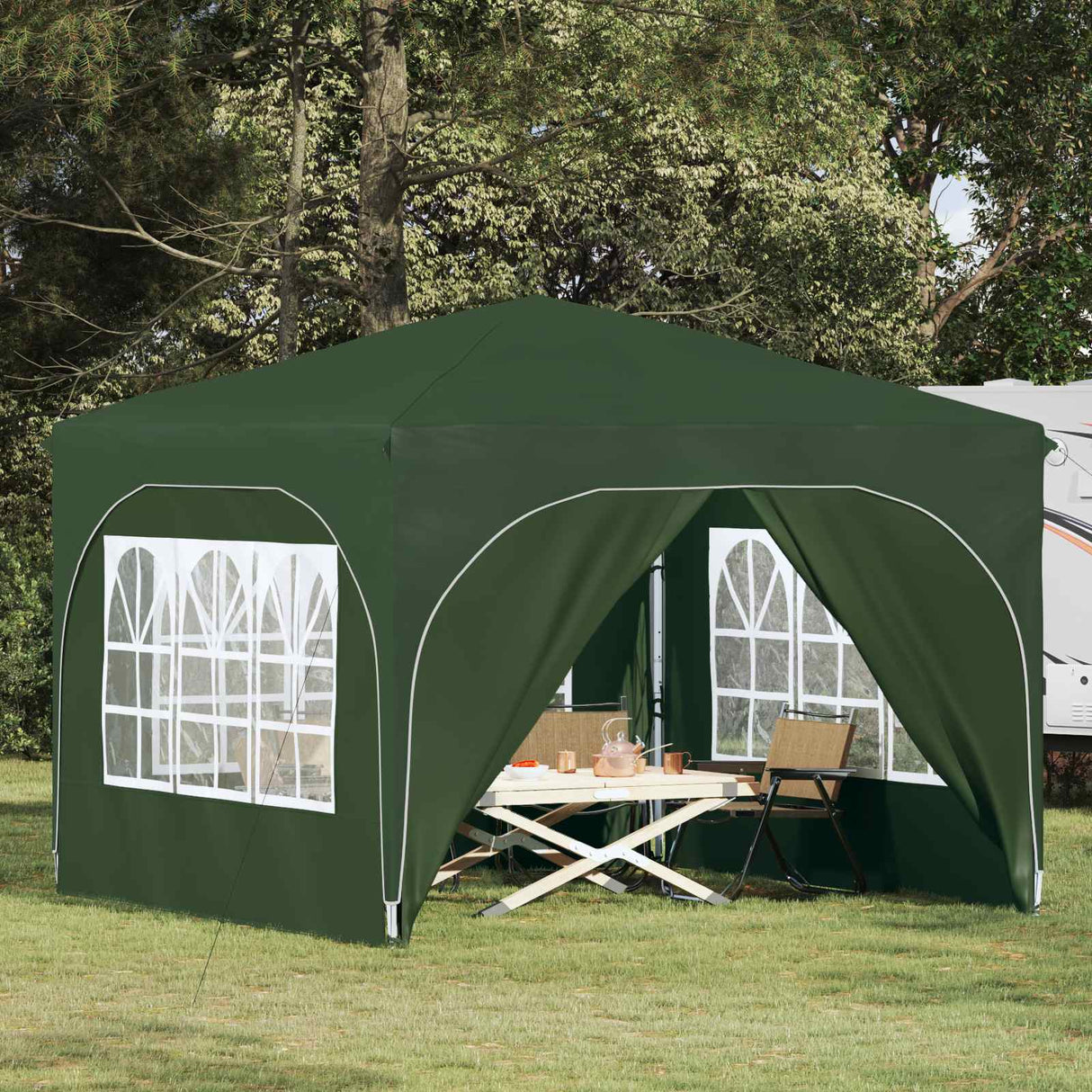 vidaXL Pop-up Party Tent 290 x 290 x 245 cm Cream