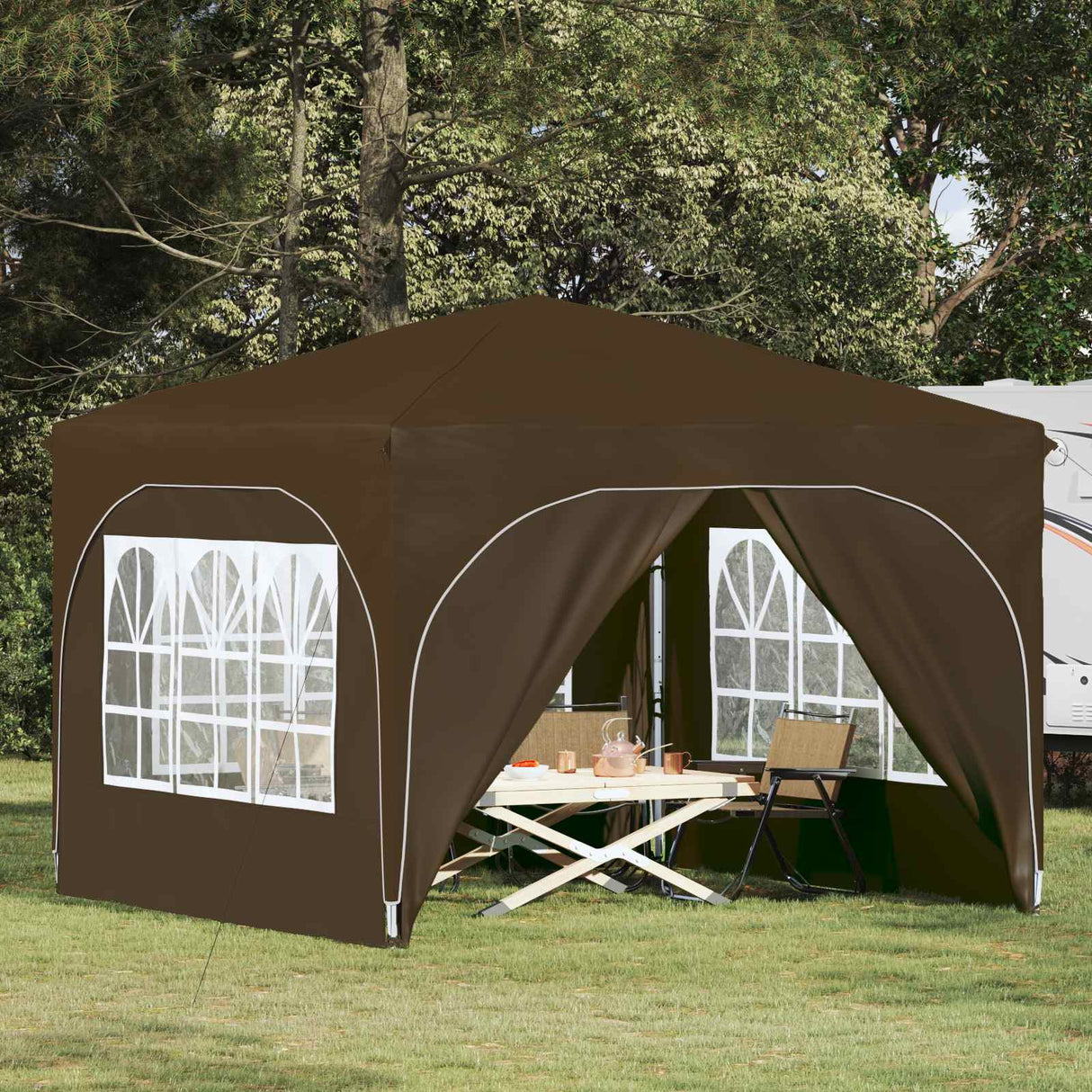 vidaXL Pop-up Party Tent 290 x 290 x 245 cm Cream