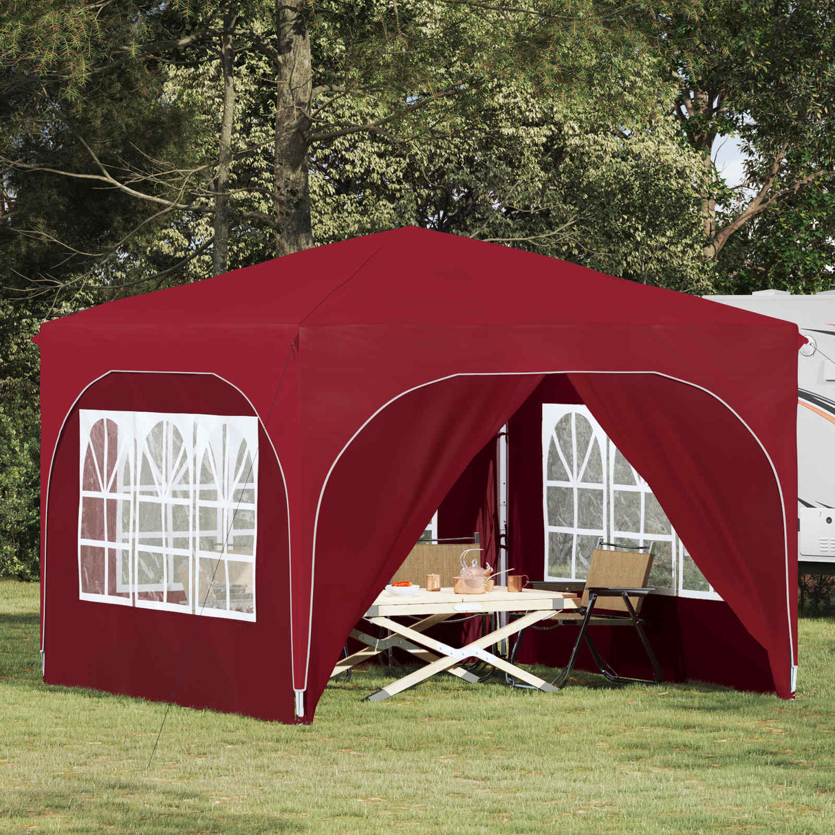 vidaXL Pop-up Party Tent 290 x 290 x 245 cm Cream