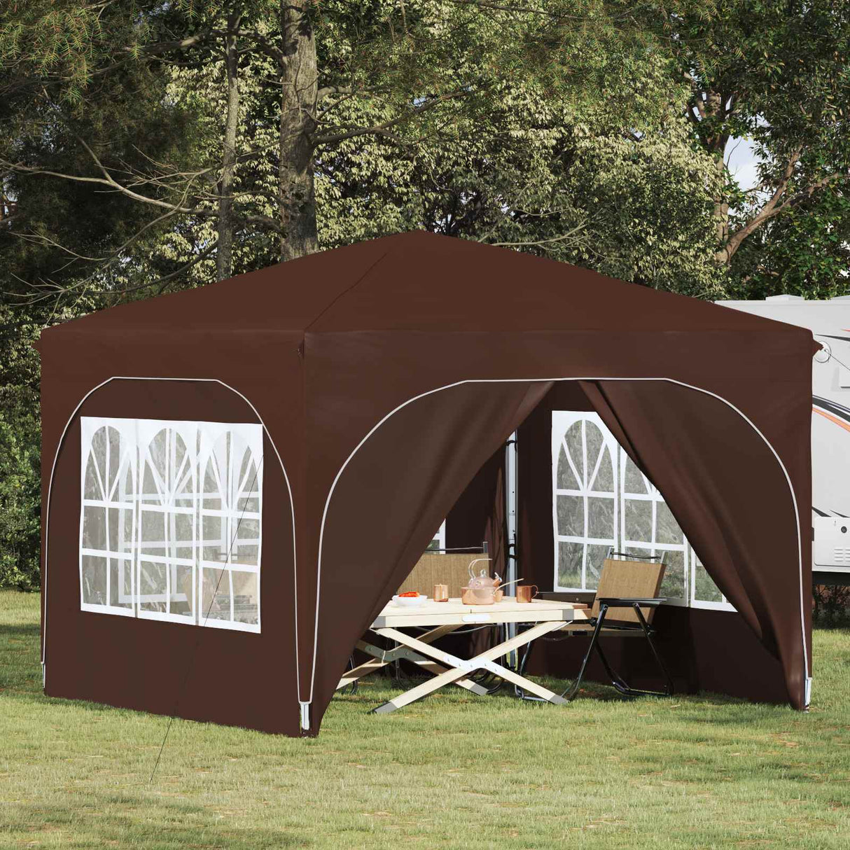 vidaXL Pop-up Party Tent 290 x 290 x 245 cm Cream