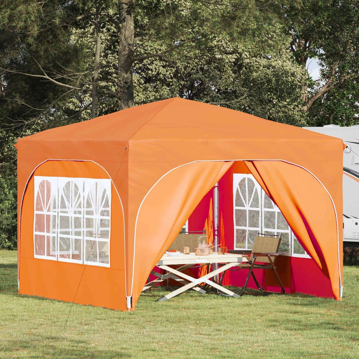 vidaXL Pop-up Party Tent 290 x 290 x 245 cm Cream