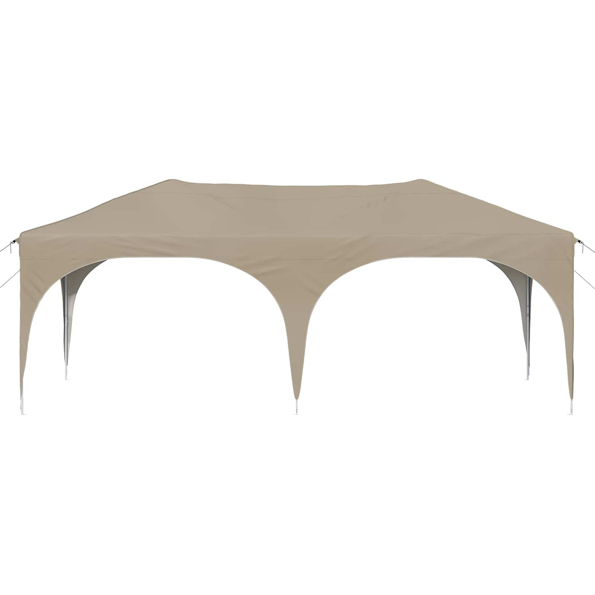 vidaXL Pop-up Feesttent 575 x 288 x 245 cm Crèmekleurig Oxford Stof