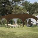 vidaXL Pop-up Feesttent 575 x 288 x 245 cm Crèmekleurig Oxford Stof