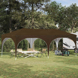 vidaXL Pop-up Feesttent 575 x 288 x 245 cm Crèmekleurig Oxford Stof
