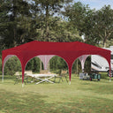 vidaXL Pop-up Feesttent 575 x 288 x 245 cm Crèmekleurig Oxford Stof