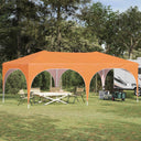 vidaXL Pop-up Feesttent 575 x 288 x 245 cm Crèmekleurig Oxford Stof
