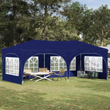 vidaXL Pop-up Feesttent 575 x 288 x 245 cm Crèmekleurig Oxford Stof