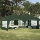 vidaXL Pop-up Feesttent 575 x 288 x 245 cm Crèmekleurig Oxford Stof