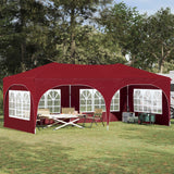 vidaXL Pop-up Feesttent 575 x 288 x 245 cm Crèmekleurig Oxford Stof