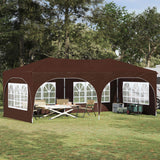 vidaXL Pop-up Feesttent 575 x 288 x 245 cm Crèmekleurig Oxford Stof