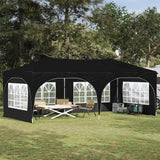vidaXL Pop-up Feesttent 575 x 288 x 245 cm Crèmekleurig Oxford Stof