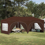 vidaXL Pop-up Feesttent 575 x 288 x 245 cm Crèmekleurig Oxford Stof