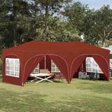vidaXL Pop-up Feesttent 575 x 288 x 245 cm Crèmekleurig Oxford Stof