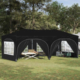 vidaXL Pop-up Feesttent 575 x 288 x 245 cm Crèmekleurig Oxford Stof