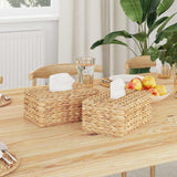 vidaXL Tissue Doos Deksels 2 pcs Waterhyacint 27.5 x 16.5 x 14 cm