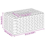 vidaXL Tissue Doos Deksels 2 pcs Waterhyacint 27.5 x 16.5 x 14 cm